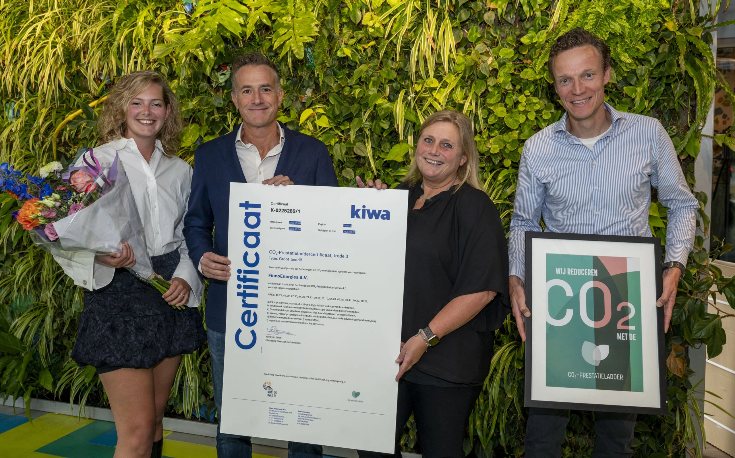 FincoEnergies ontvangt eerste CO₂-Prestatieladder 4.0 certificaat